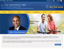 Tablet Screenshot of jaykhannamd.com